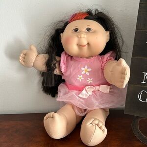 Play Along Cabbage Patch Kids long hair brown  with strape PA-2 Vintage …